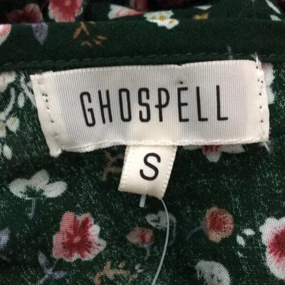 Ghospell Floral Ruffle Hem Maxi Dres - Picture 12 of 13